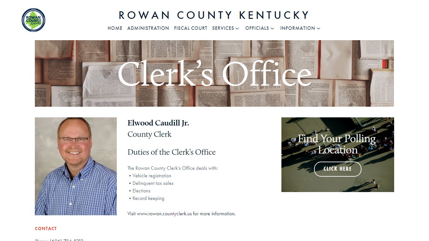 County Clerk — Rowan County, Kentucky